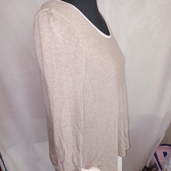 LC Lauren Conrad Cream and Tan Blouse - Picture 10 of 15